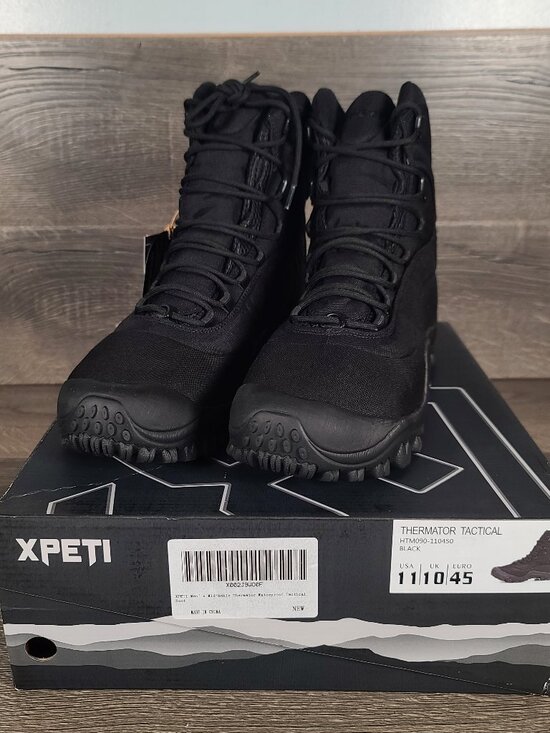 XPETI Men’s Mid-Ankle Thermator Waterproof Tactical Boot Size 11 Black main image 11